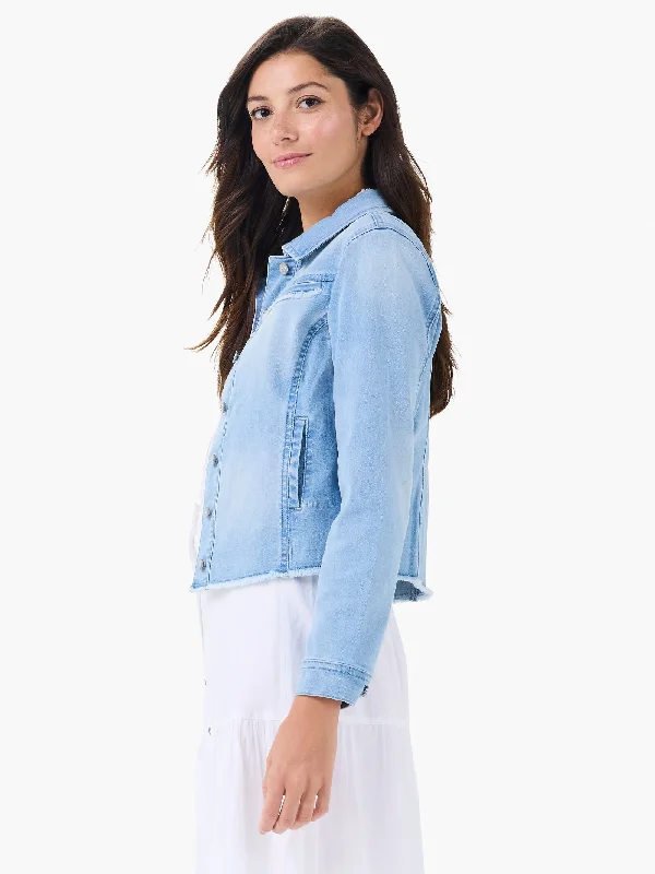 Nic + Zoe Fringe Detail Denim Jacket