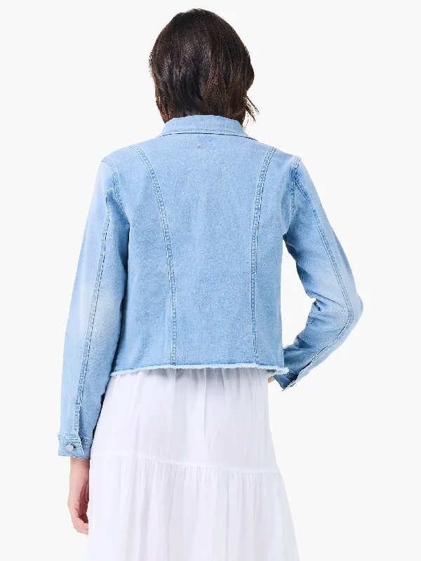 Nic + Zoe Fringe Detail Denim Jacket