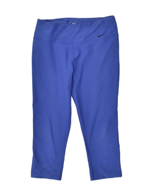 NIKE Womens Tracksuit Trousers Medium Blue