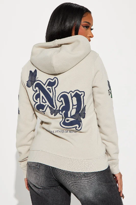 NY Butterfly Hoodie - Sand