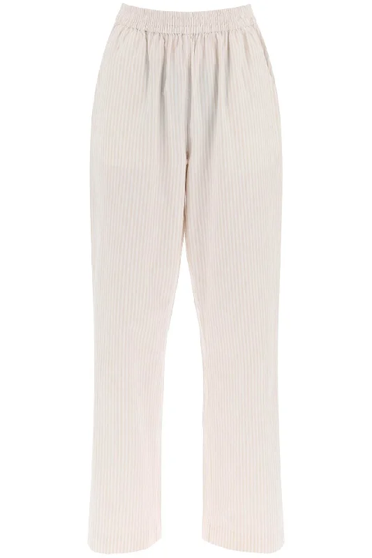 organic cotton striped claudia pants 10045 24119 GOTS BEIGE WHITE STRIPE