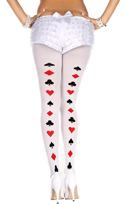 Poker Face | White Tights