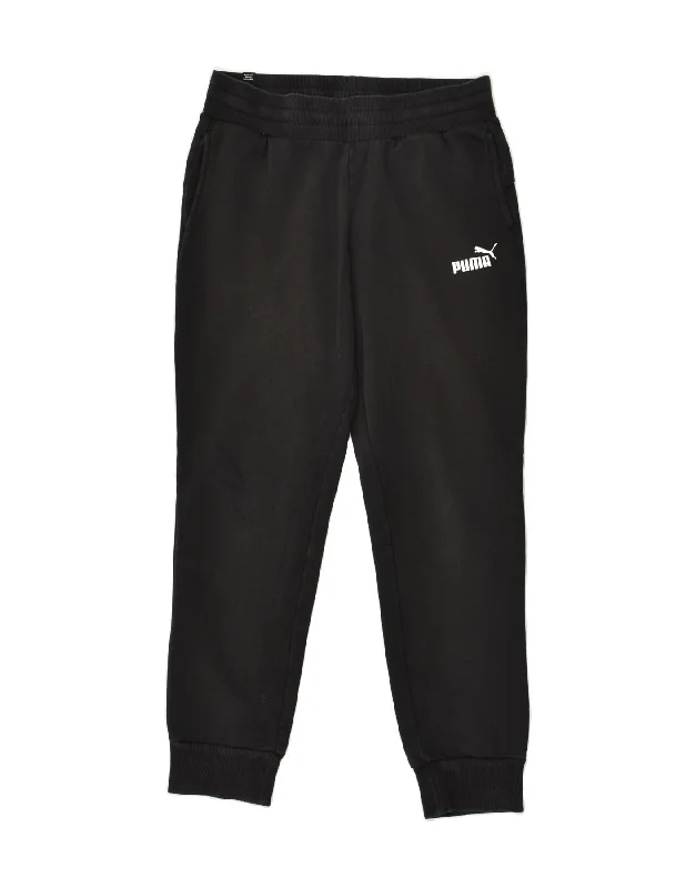 PUMA Womens Tracksuit Trousers Joggers UK 10 Small Black