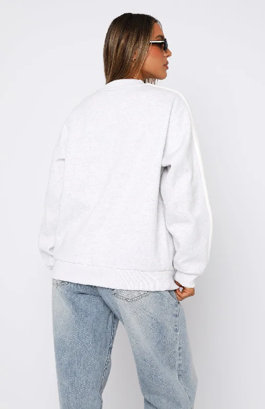 Rest And Recovery Oversized Sweater Grey Marle