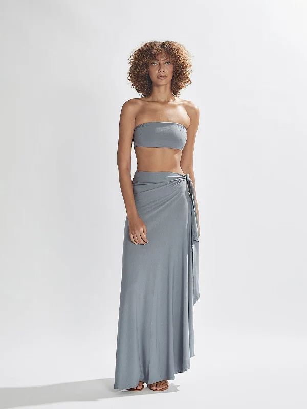 Stevie Sarong Blue Grey