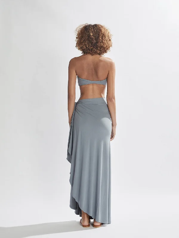 Stevie Sarong Blue Grey