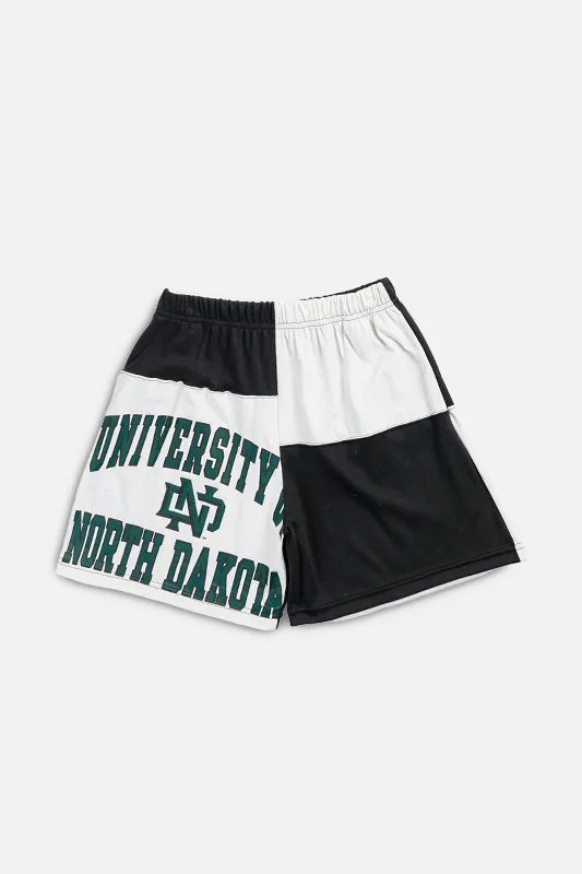 Unisex Rework North Dakota University Patchwork Tee Shorts - M