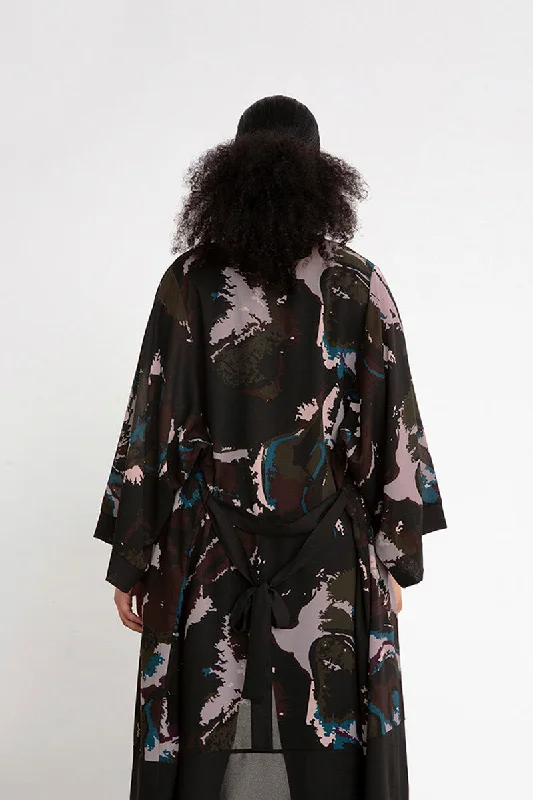 Whisper 2-Tone Kimono | Mineral