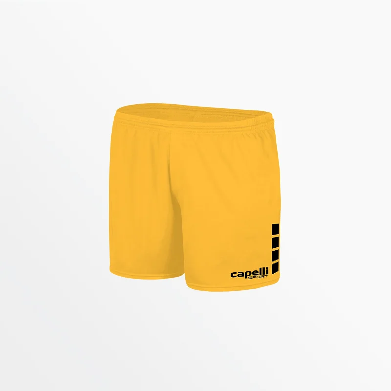 WOMEN'S TEAM MATCH SHORTS WITH 3'' INSEAM AND CUBES