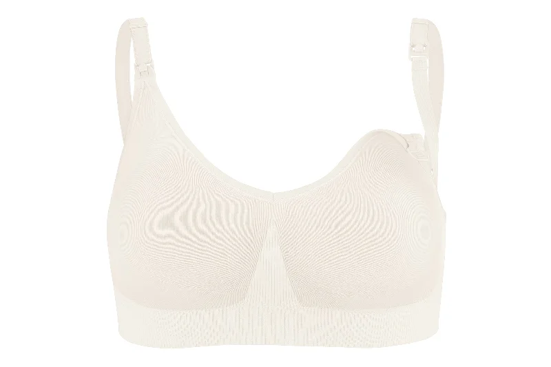 Body Silk Maternity & Nursing Bra - Antique White High-Cut Bra Design