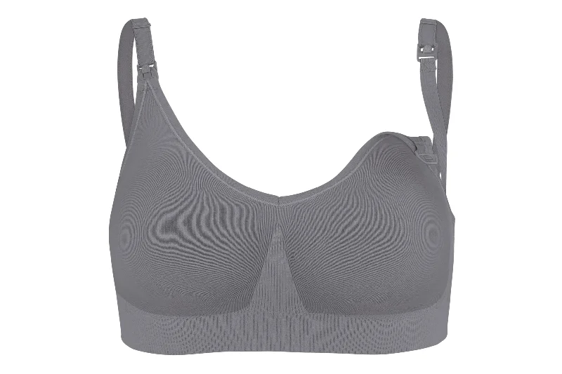 Body Silk Maternity & Nursing Bra - Gray Daily Comfort Bra