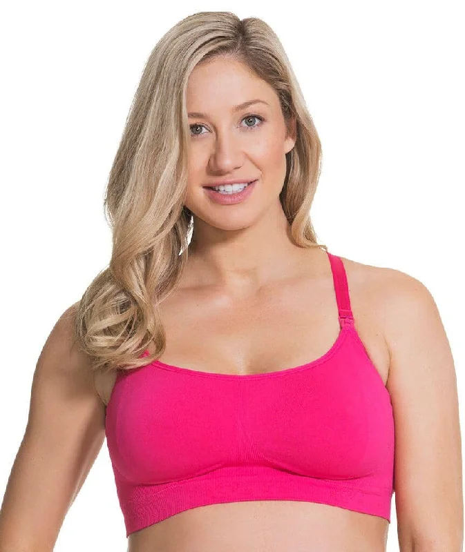 Cake Maternity Cotton Candy Seamless Sleep & Yoga Wire-free Nursing Bra -  Fuchsia Light Seamless Bra