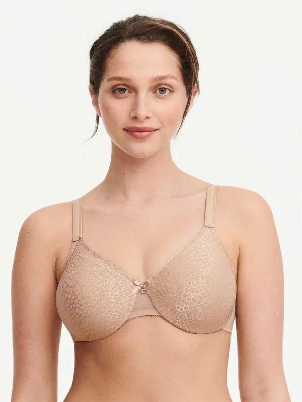 Chantelle C Magnifique Molded Underwire Bra - Nude Comfortable Active Bra