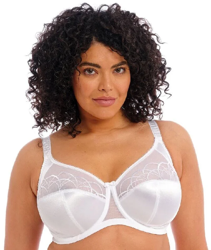 Elomi Cate Underwired Full Cup Banded Bra - White Multi-Way Bra Design