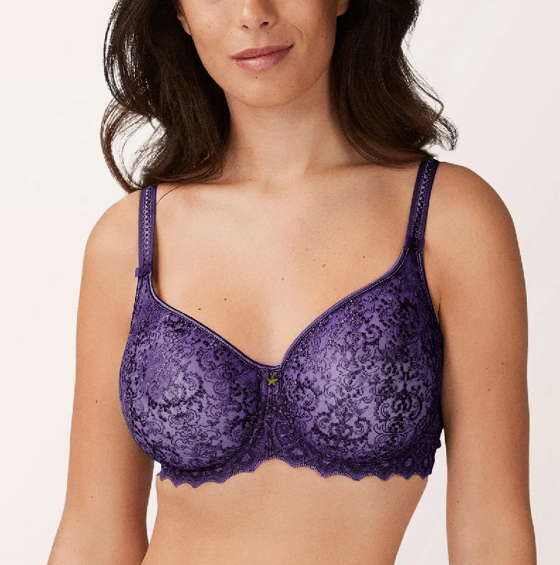 Empreinte Cassiopee Dark Purple Seamless Bra 07151 Fashionable Push-Up Bra