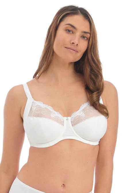 Fantasie Jocelyn Uw Full Cup Side Support Bra, White Chic Lace Bralette