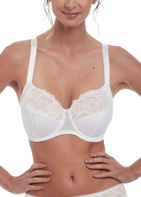 Fantasie Memoir Underwire Full Cup Bra With Side Support Bra, White Padded Push-Up Bra