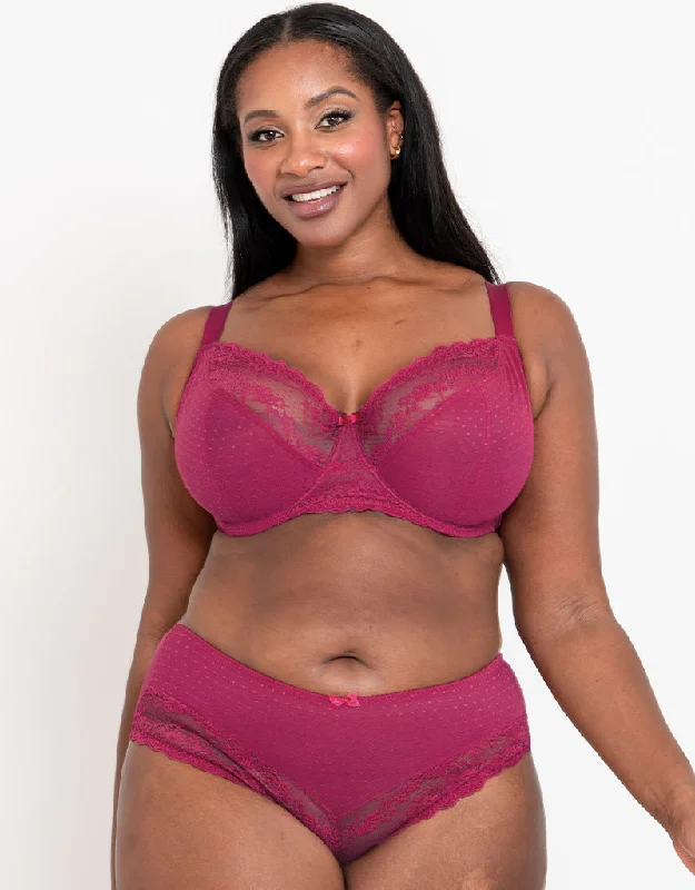 Flirtelle Viola Balcony Bra Sangria Cozy Wire-Free Bra