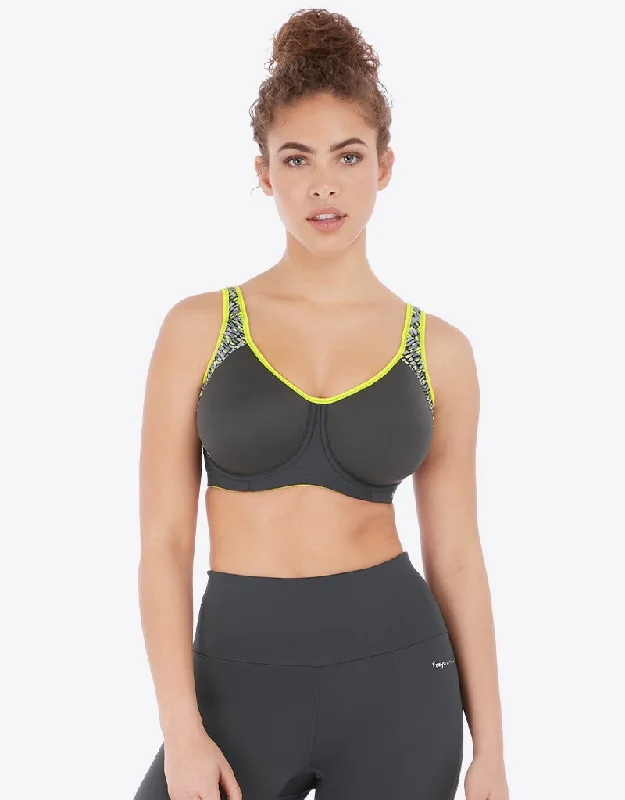 Freya Active Sonic Moulded Sports Bra Lime Twist Push-Up Wireless Bra