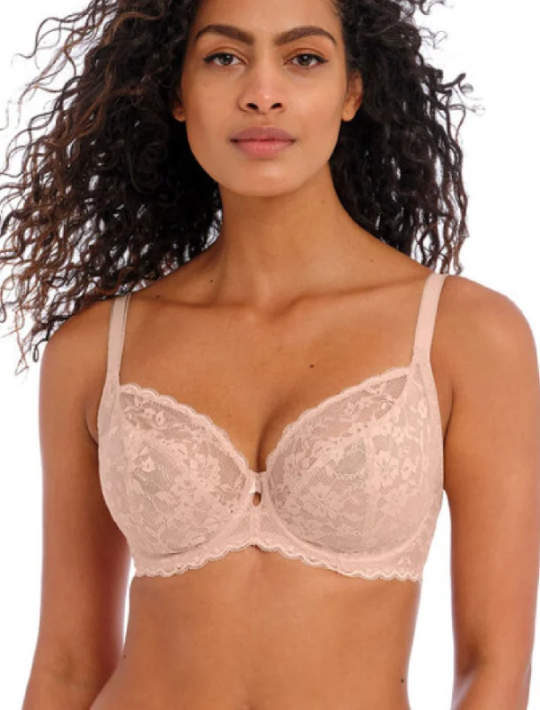 Freya Offbeat Underwire Plunge Bra, Natural Beige | Beige Freya Offbeat Adjustable Back Bra