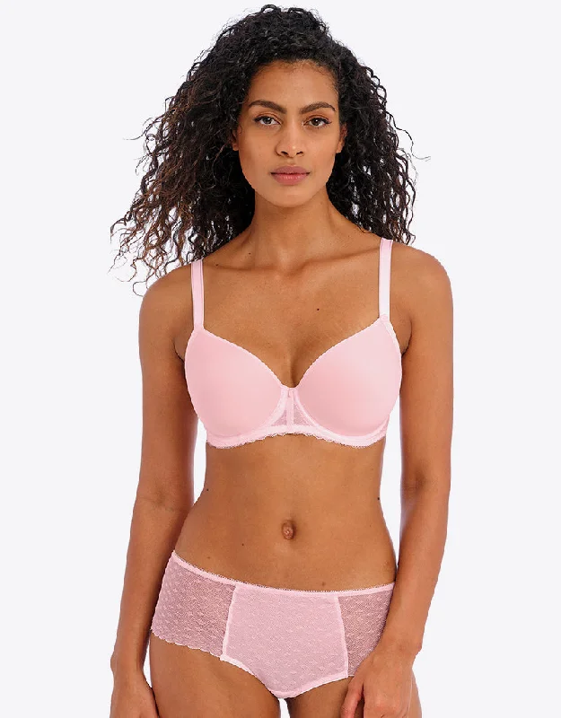 Freya Signature Moulded Spacer Bra Barely Pink Breathable Full Coverage