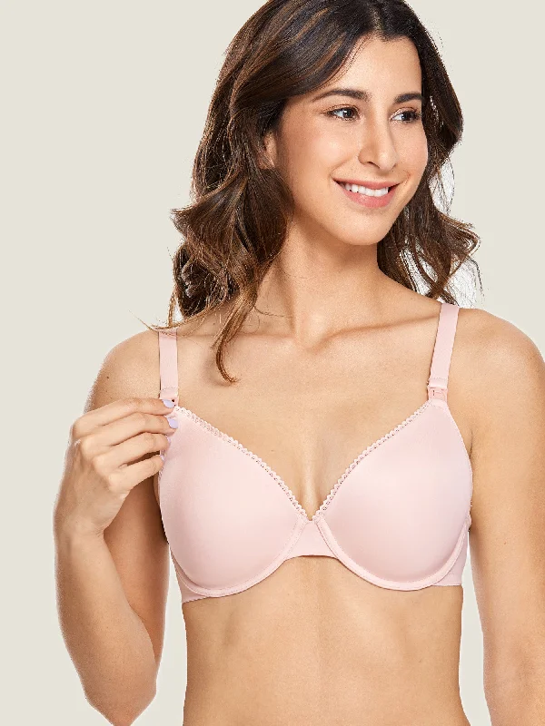 Underwired Support Nursing Bra Seamless Push-Up Bra