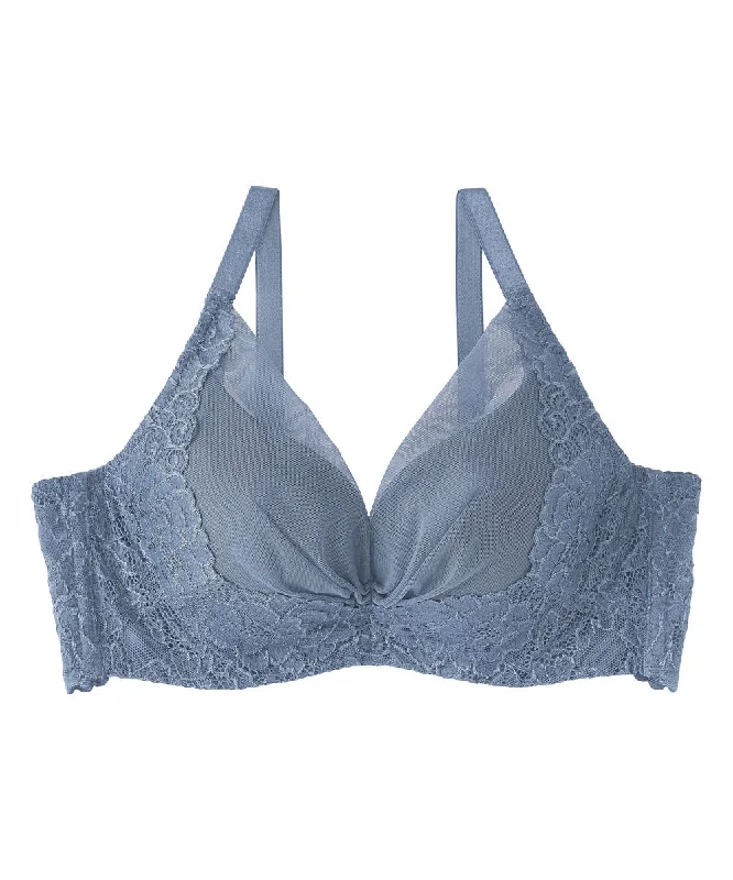 Lace Lift Side Slimming Push-Up Bra Soft Mesh Bralette