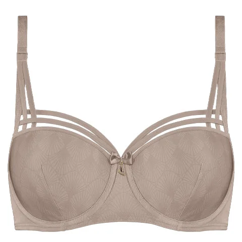 Marlies Dekkers Dame de Paris Balcony Bra Shimmering Bronze Stretchy Wireless Bra