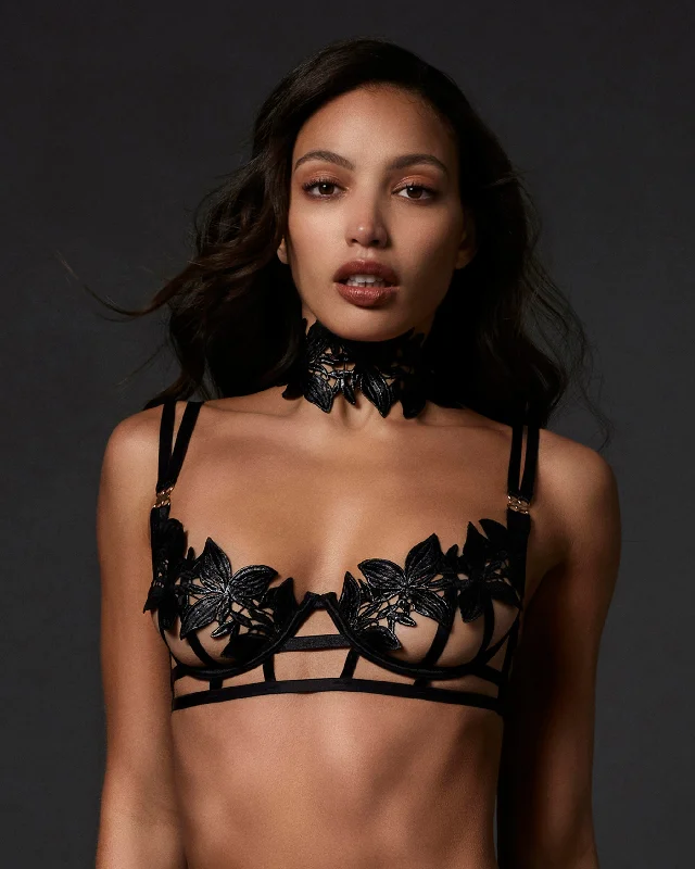 Ophelia Bra Black Comfort Fit Bralette