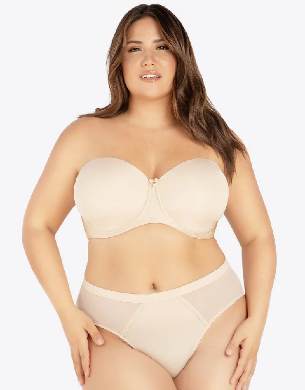 Parfait Elise Strapless Bra Bare Latte Comfortable Bralette Style