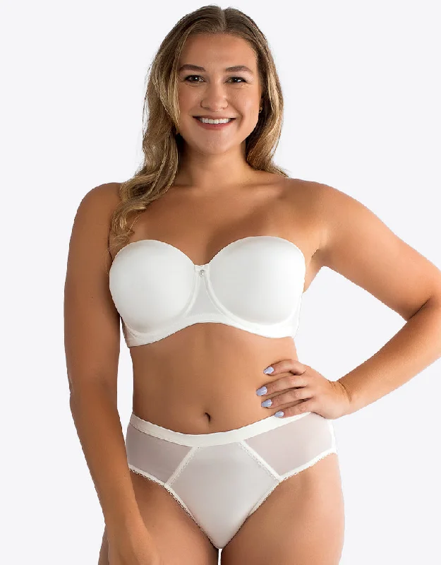 Parfait Elise Strapless Bra Pearl White Sports Support Bra