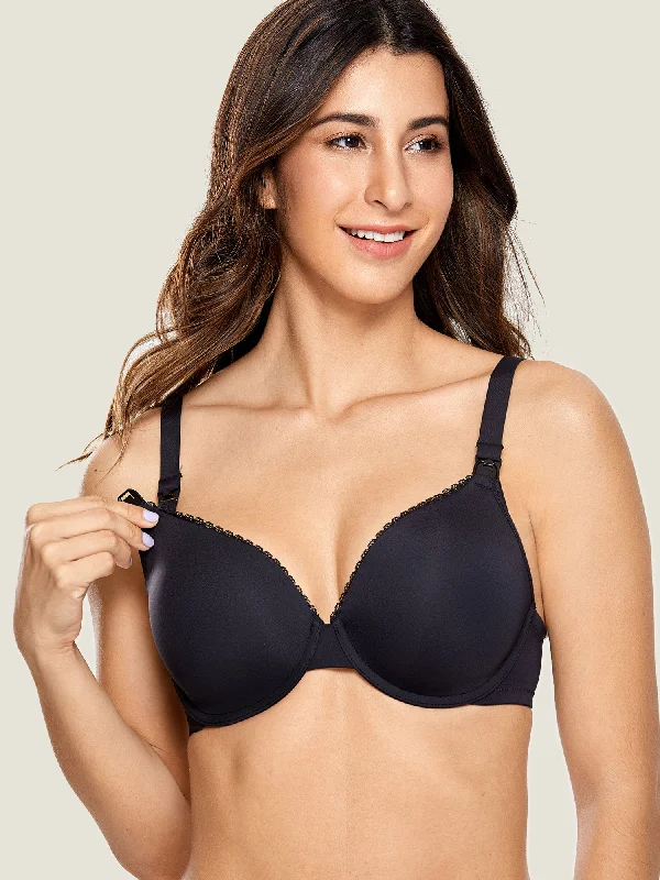 Underwired Support Nursing Bra Smooth Stretch Bra