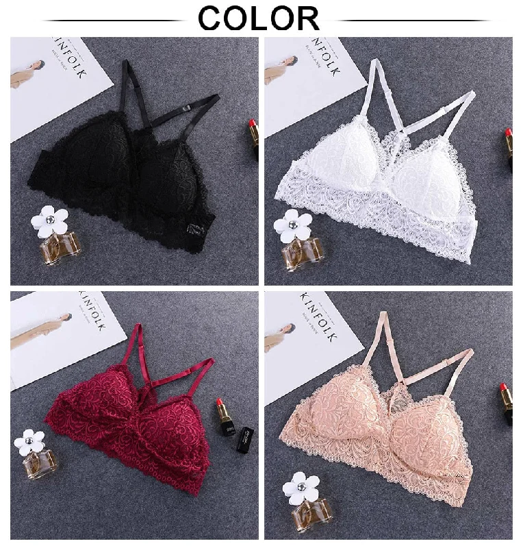 Plus Size Y-line Straps Backless Bras Stretchy Full Coverage