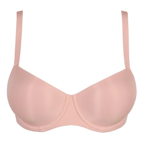 Prima Donna Figuras Moulded Balcony Bra Powder Rose Sleek Push-Up Bra