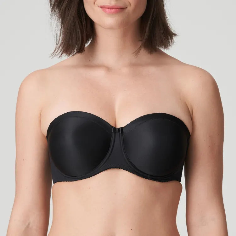 Prima Donna Satin Convertible Strapless Bra Soft Padded Bralette