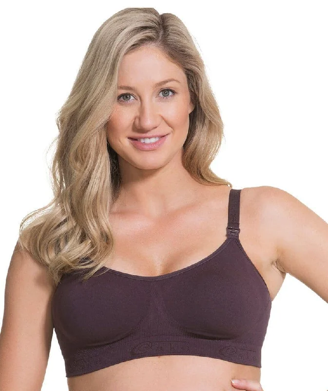 Rock Candy Luxury Seamless Wire-free Nursing Bra -  Brown Active Support Bra