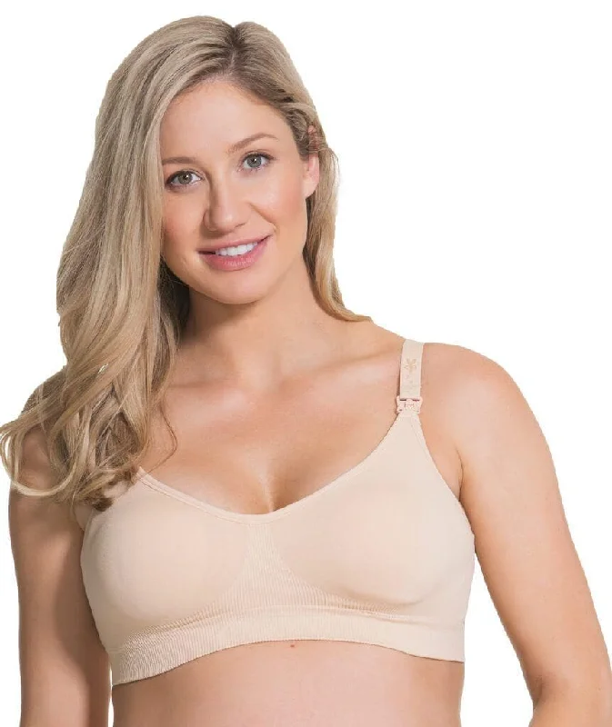 Rock Candy Luxury Seamless Wire-free Nursing Bra -  Nude Soft Cup Bra