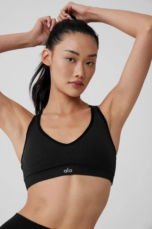 SEAMLESS RIBBED FAVORITE BRA Trendy Sports Bra