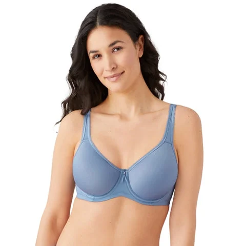 Wacoal Basic Beauty Spacer Bra Country Blue Comfortable Lace Bra