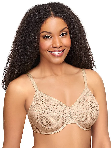 Wacoal Visual Effects Minimizer Bra  - Sand Stylish Lace Bralette