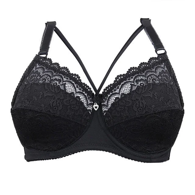 Woman Racerback Push Up Cotton Brassiere High Support Bra