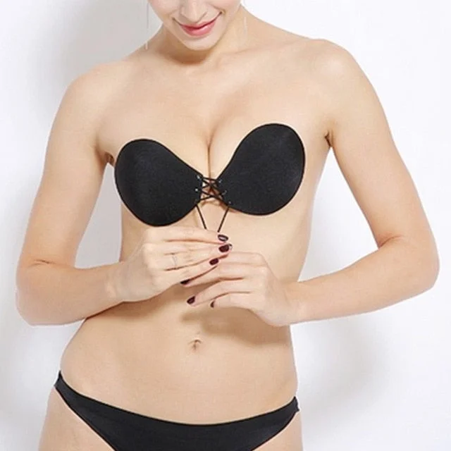 Women Invisible Bra Super Push Up Seamless Light Padded Bra