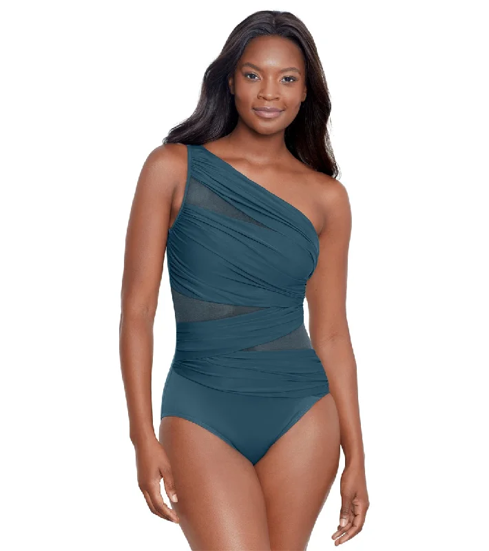 Miraclesuit Women's Network Jena One Piece Swimsuit Nova Adjustable Strap Swimsuit