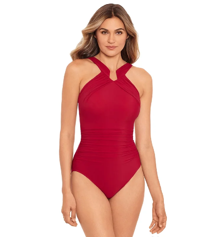 Miraclesuit Women's Rock Solid Aphrodite One Piece Swimsuit Grenadine Monokini Swimsuit Design